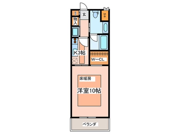 コンフォ－ト中野島の物件間取画像